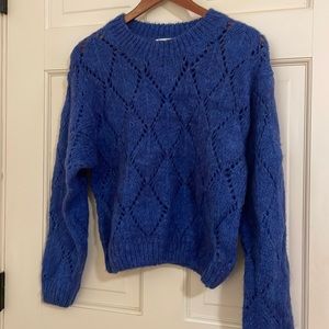 Moon River blue crewneck sweater